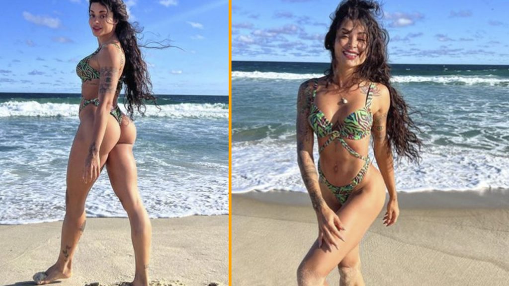 Aline Campos Desfila Sua Forma F Sica Impressionante Na Praia Tudo Pop