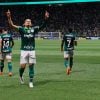 Que baile! Raphael Veiga comemora gol palmeirense contra o Corinthian no Allianz Parque (Foto: Cesar Grecco/SE Palmeiras)