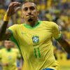 Raphinha marcou dois gols para a seleção brasileira na vitória de 4x0 sobre o Peru